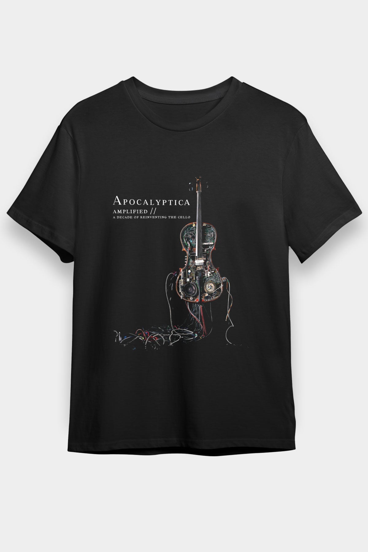 Apocalyptica Baskılı Unisex Siyah Tişört