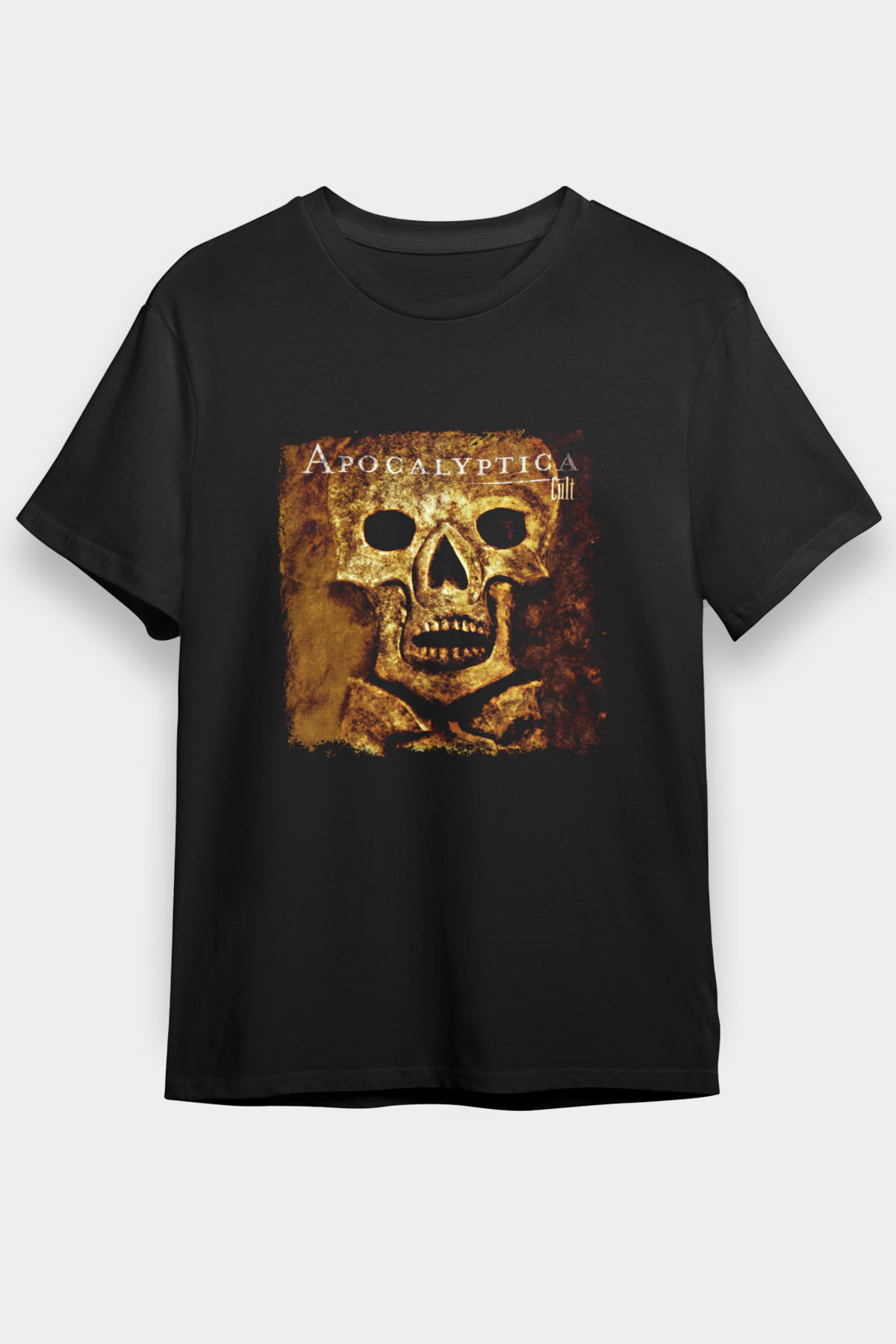 Apocalyptica Baskılı Unisex Siyah Tişört