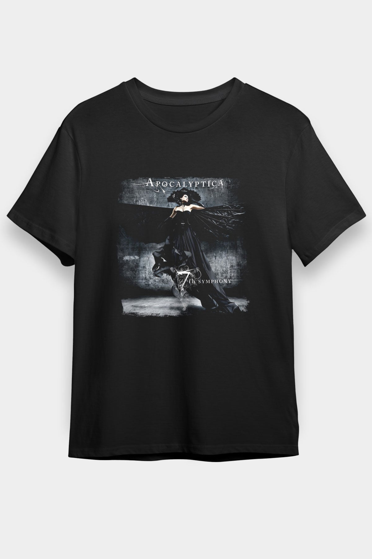 Apocalyptica Baskılı Unisex Siyah Tişört