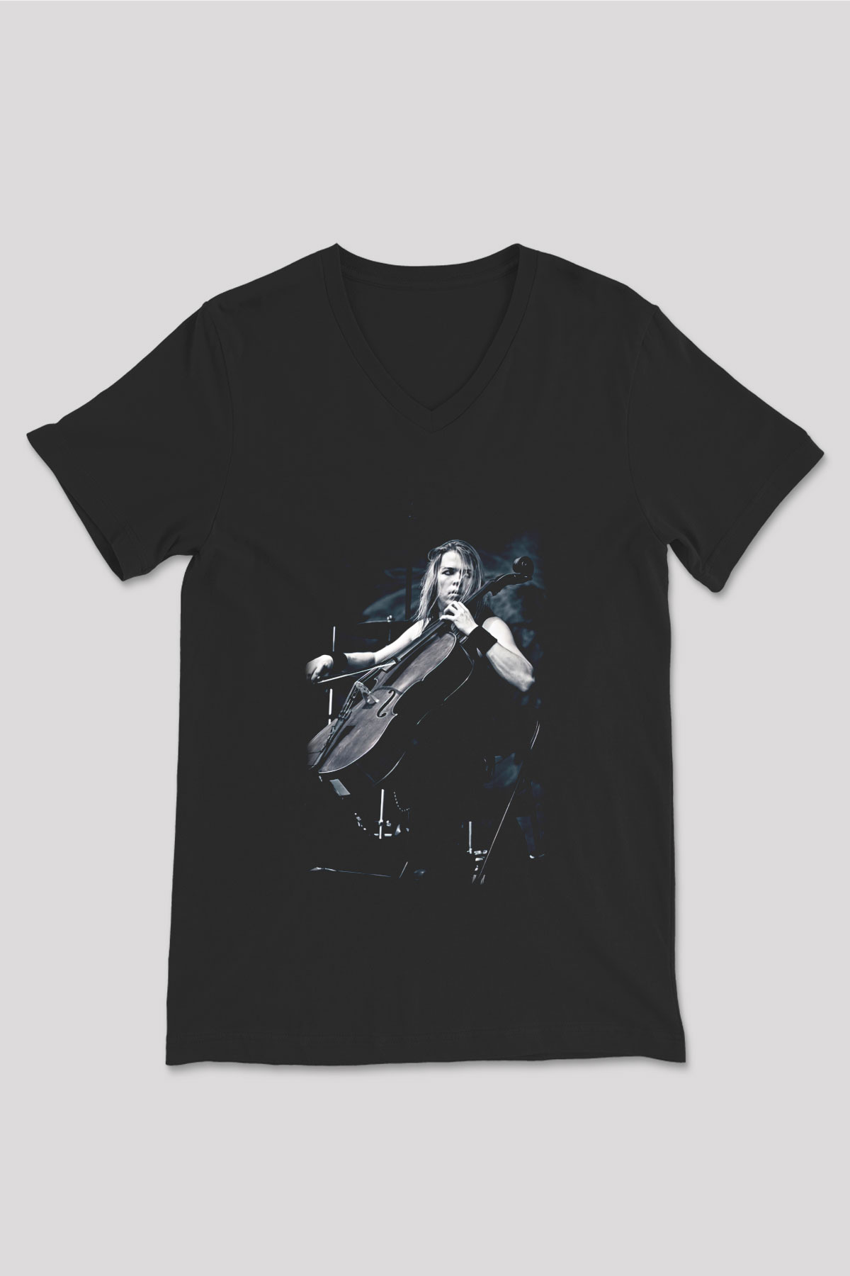 Apocalyptica Siyah Unisex V Yaka Tişört T-Shirt