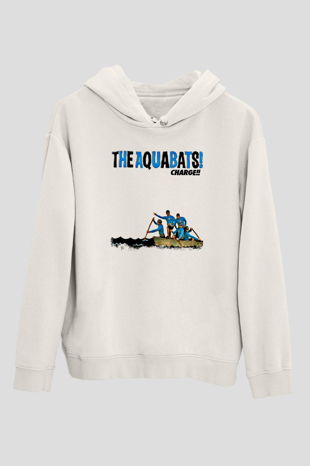 Aquabats Baskılı Unisex Beyaz Hoodie