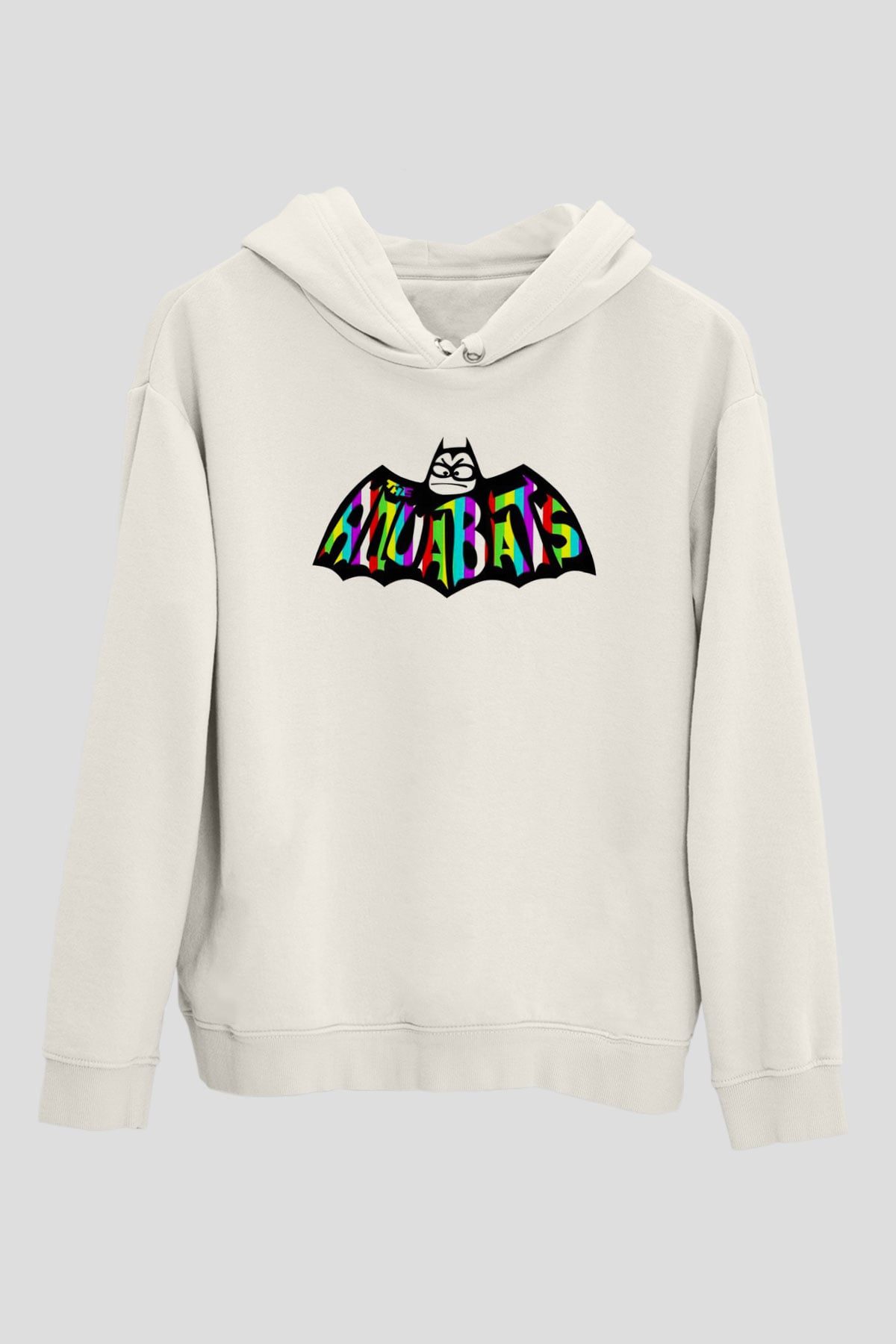 Aquabats Beyaz Unisex Kapüşonlu Sweatshirt