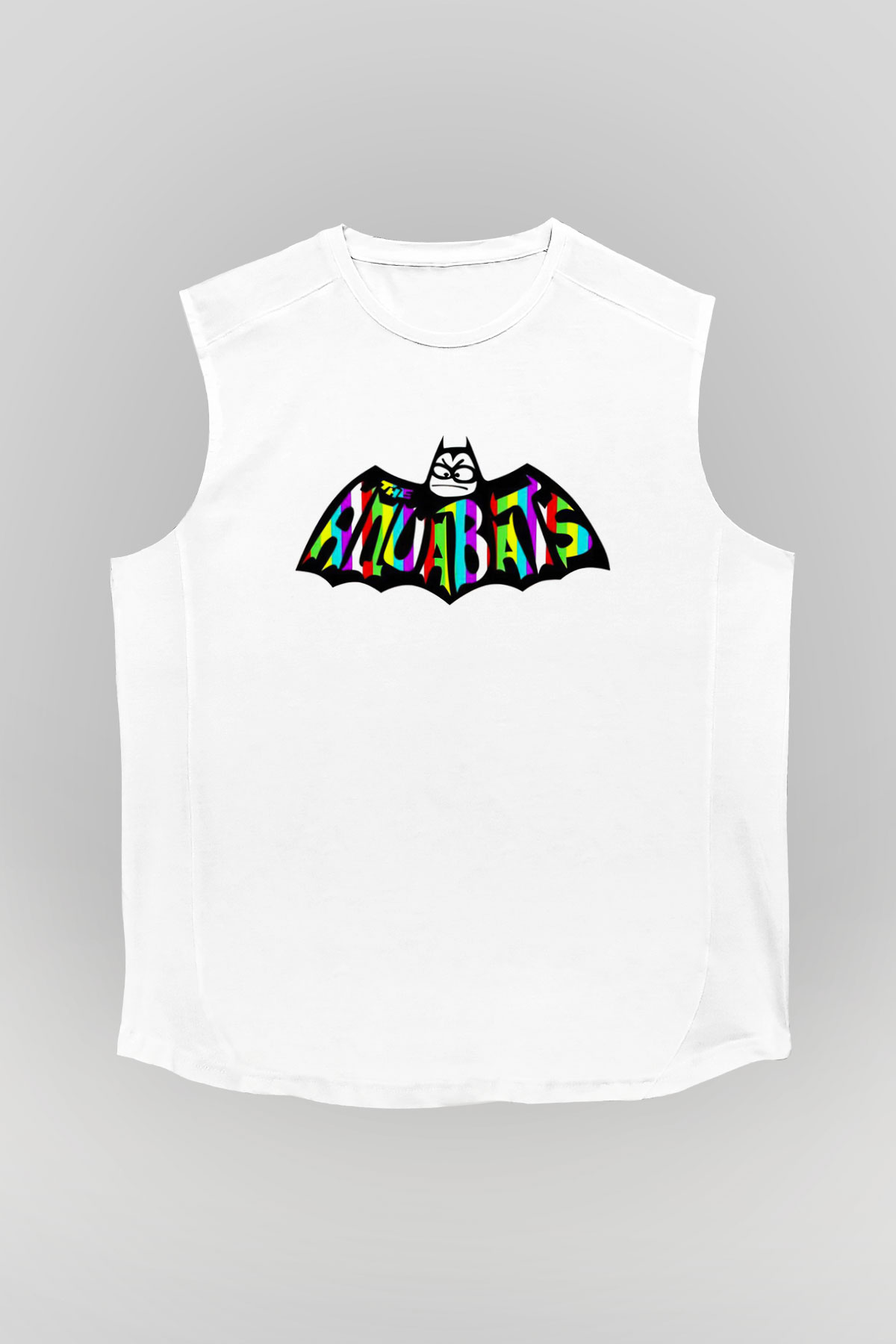 Aquabats Beyaz Unisex Kolsuz Tişört