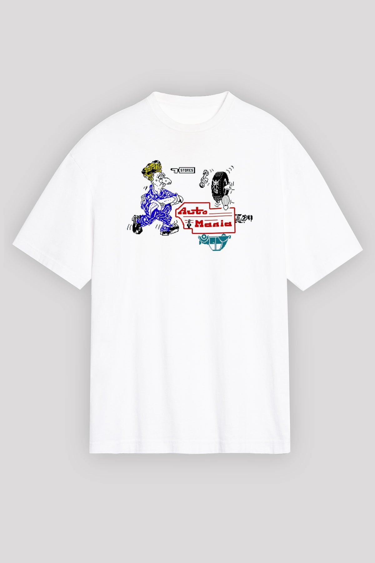 Araba tamircisi Beyaz Unisex Tişört T-Shirt - TişörtFabrikası