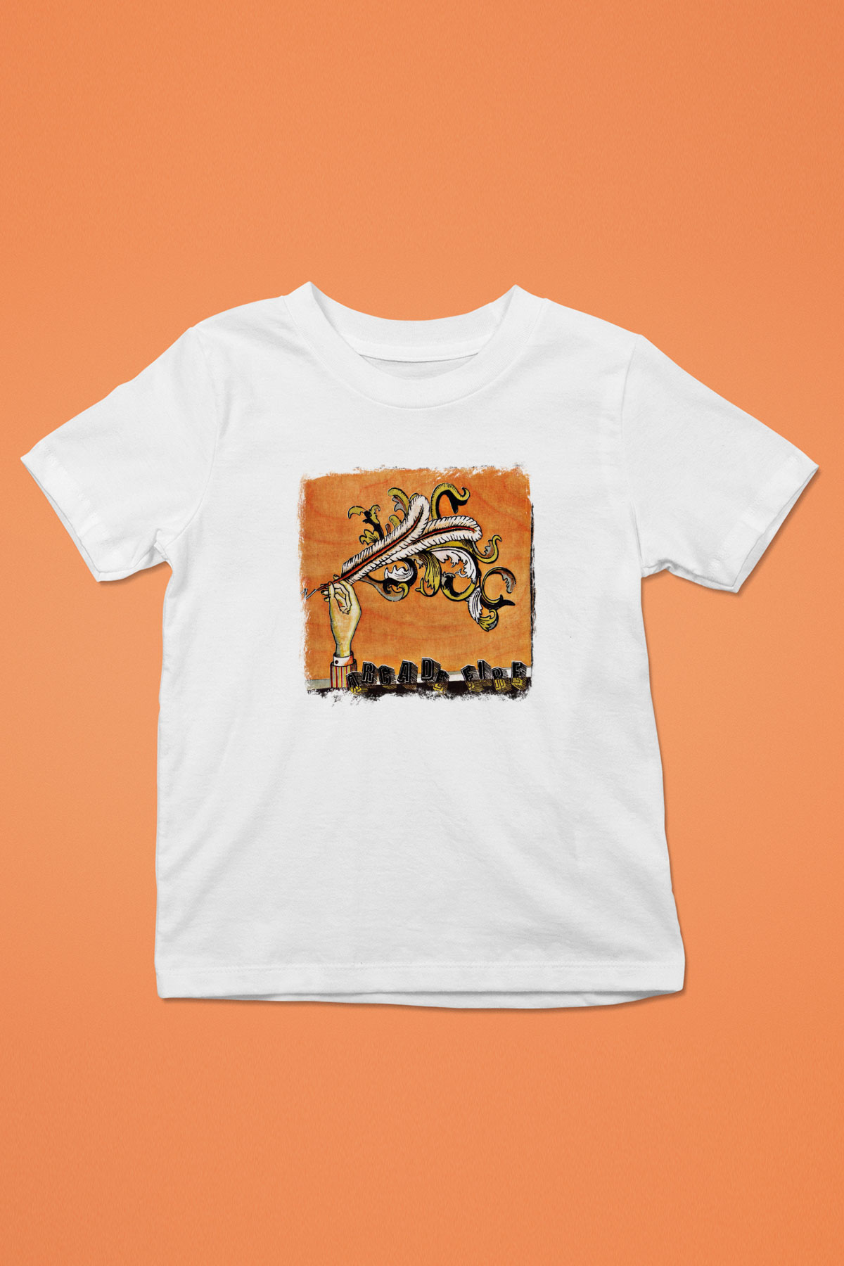 Arcade Fire Baskılı Unisex Beyaz Çocuk Tişört