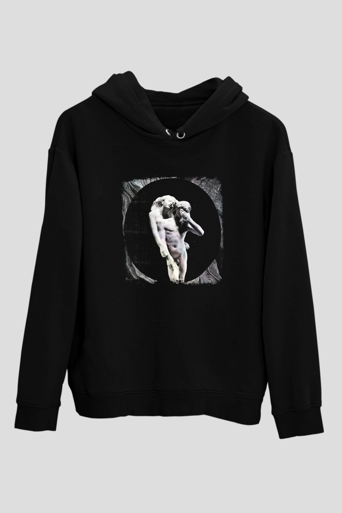Arcade Fire Baskılı Unisex Siyah Hoodie