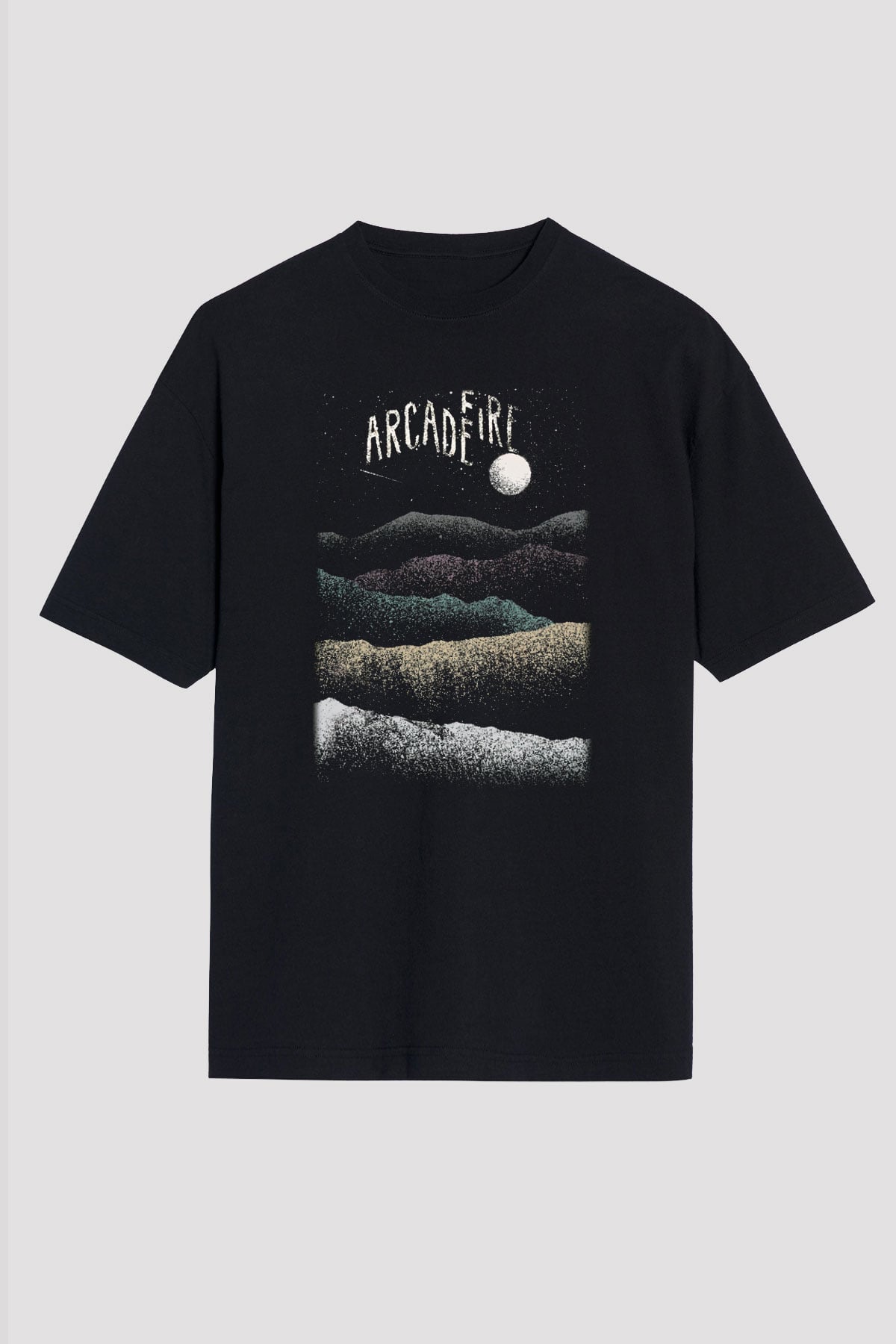 Arcade Fire Siyah Unisex Oversize Tişört T-Shirt