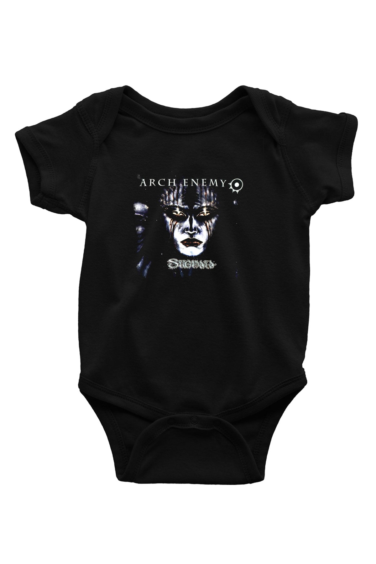 Arch Enemy Baskılı Unisex Siyah Bebek Body - Zıbın
