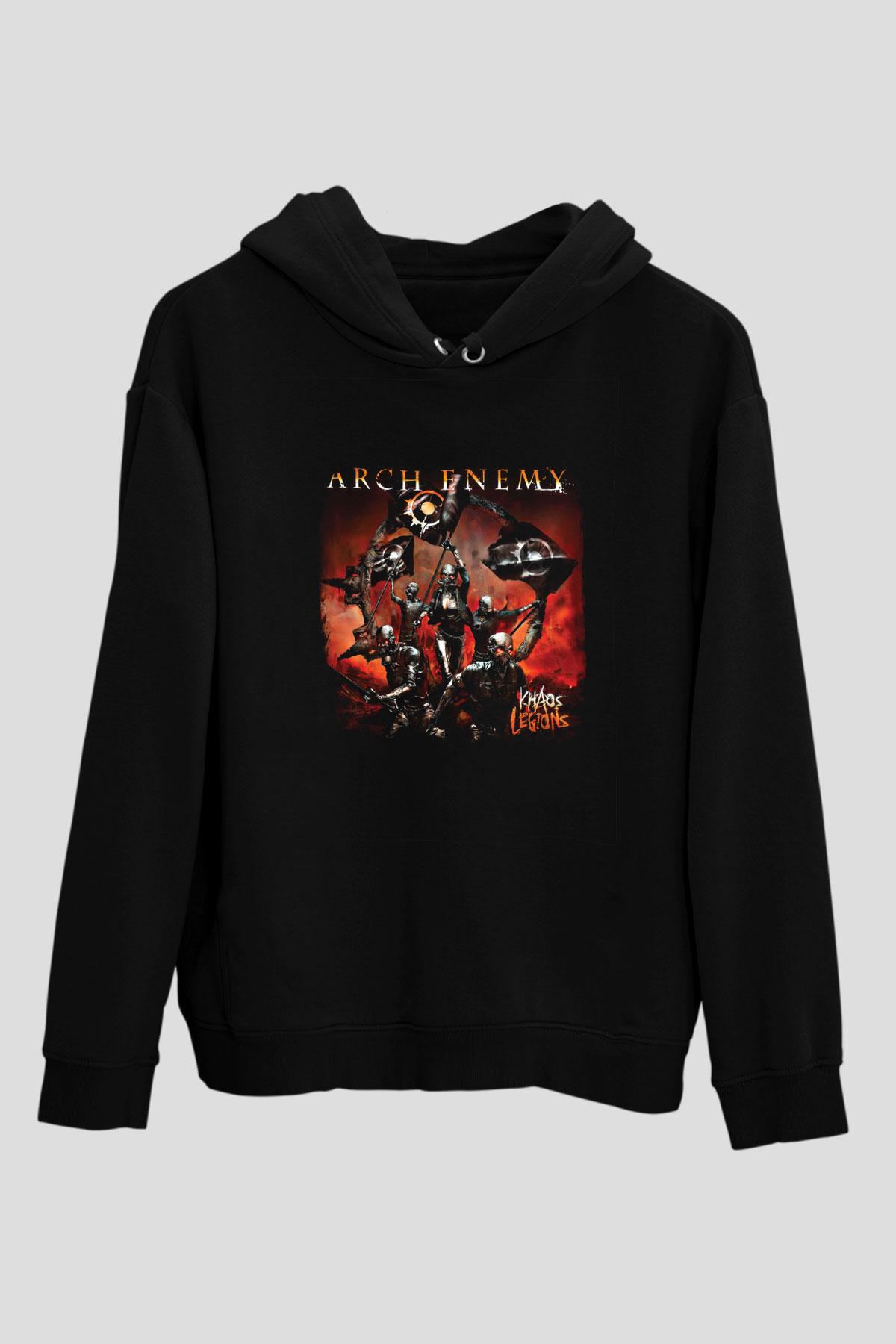 Arch Enemy Baskılı Unisex Siyah Hoodie