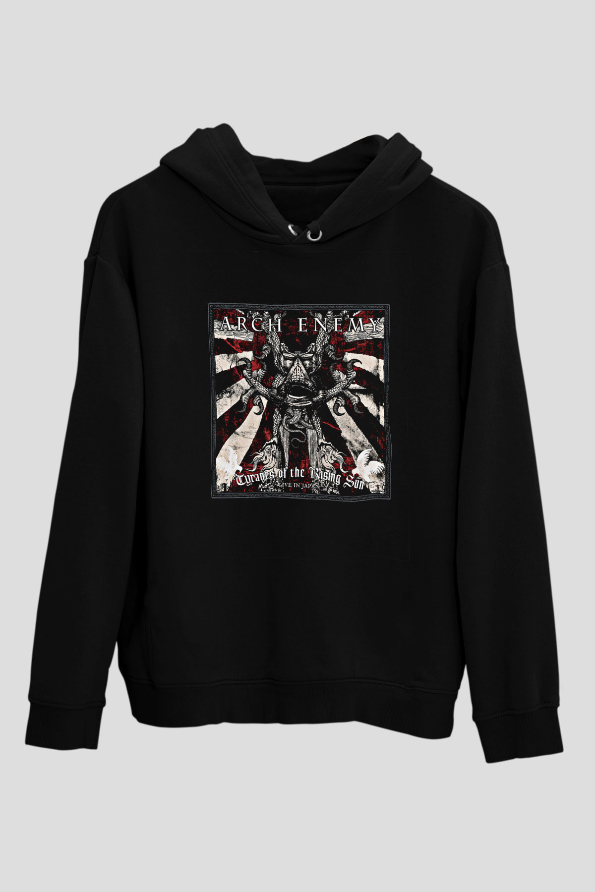 Arch Enemy Baskılı Unisex Siyah Hoodie