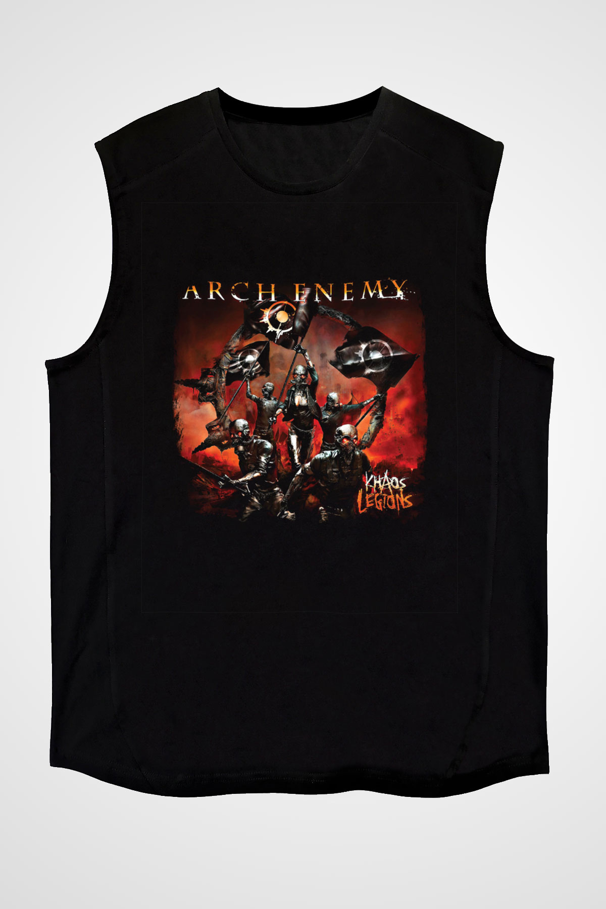 Arch Enemy Baskılı Unisex Siyah Kolsuz Tişört