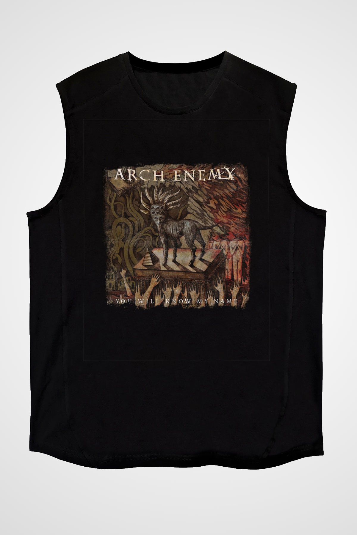 Arch Enemy Baskılı Unisex Siyah Kolsuz Tişört