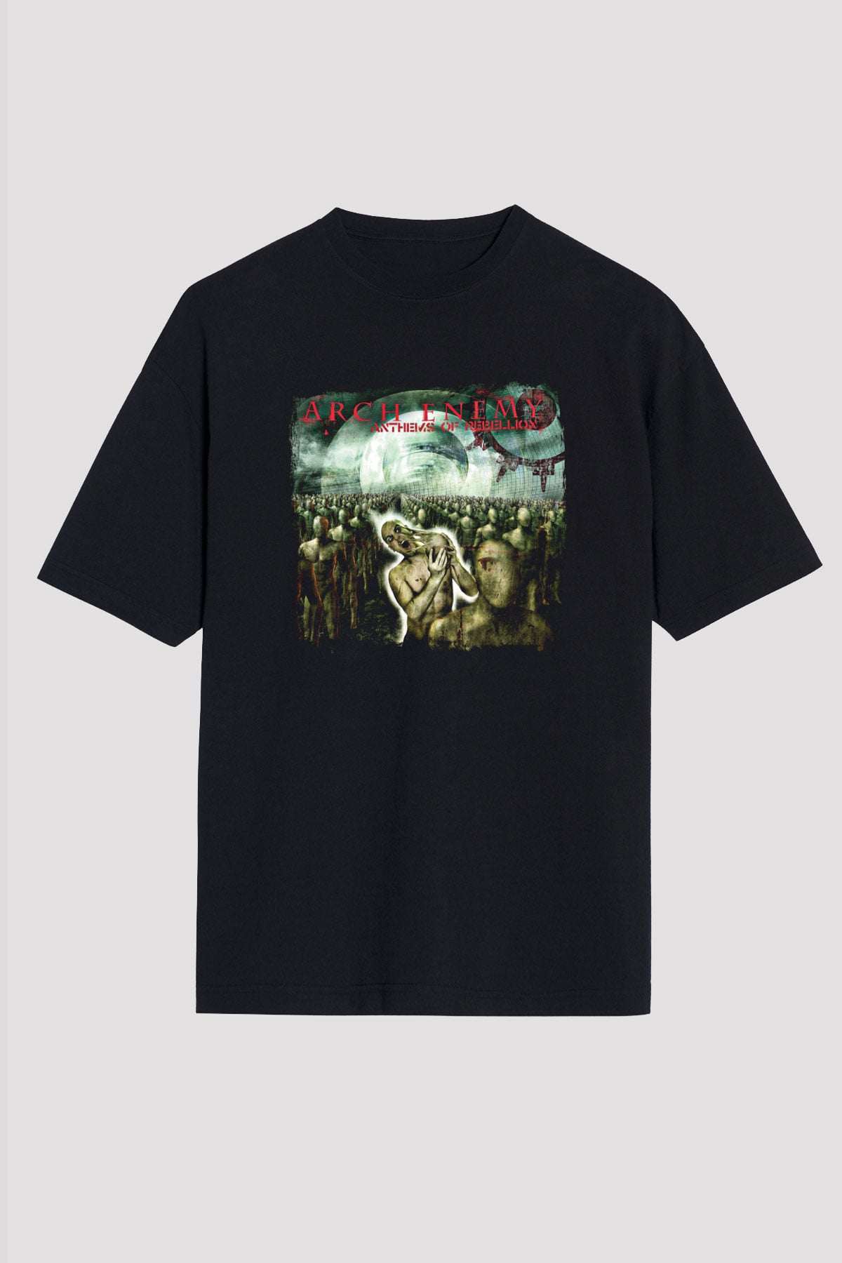 Arch Enemy Baskılı Unisex Siyah Oversize Tişört
