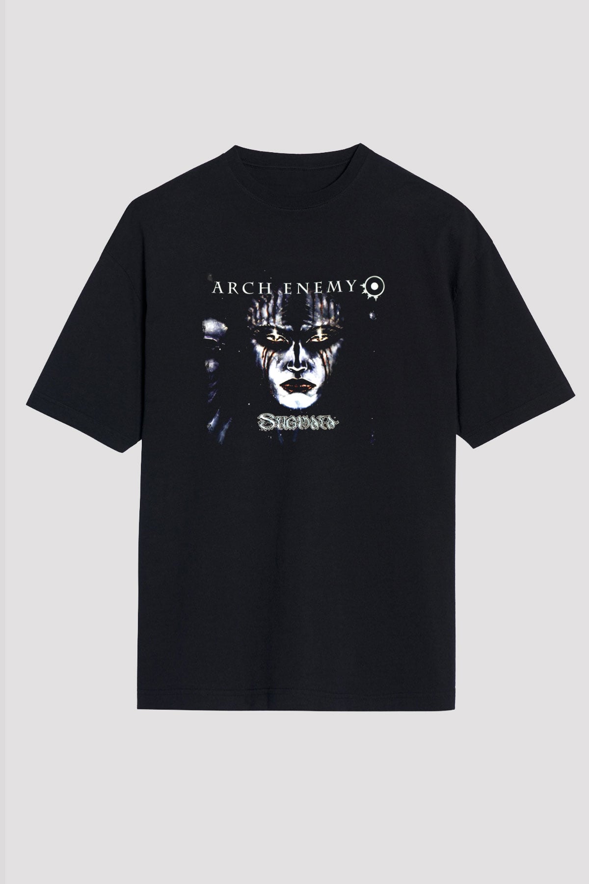 Arch Enemy Baskılı Unisex Siyah Oversize Tişört