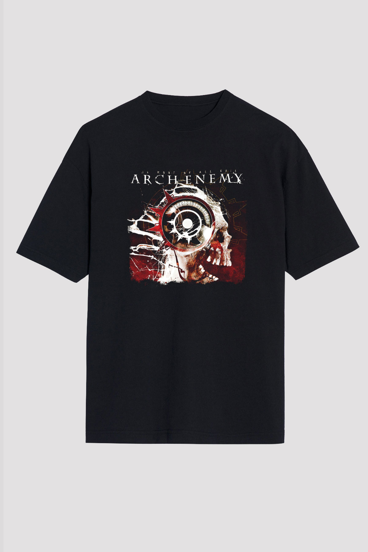 Arch Enemy Baskılı Unisex Siyah Oversize Tişört