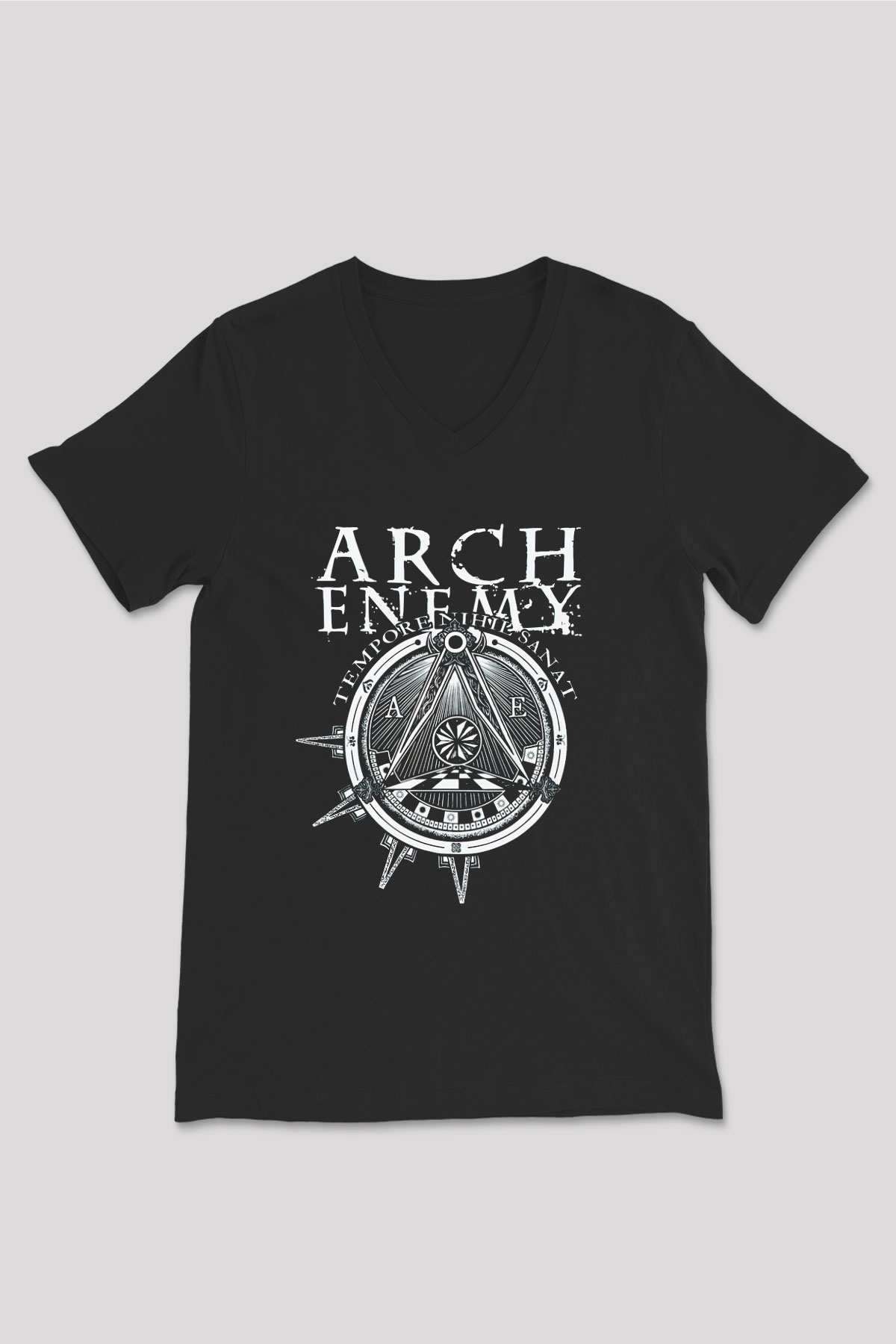 Arch Enemy Siyah Unisex V Yaka Tişört T-Shirt