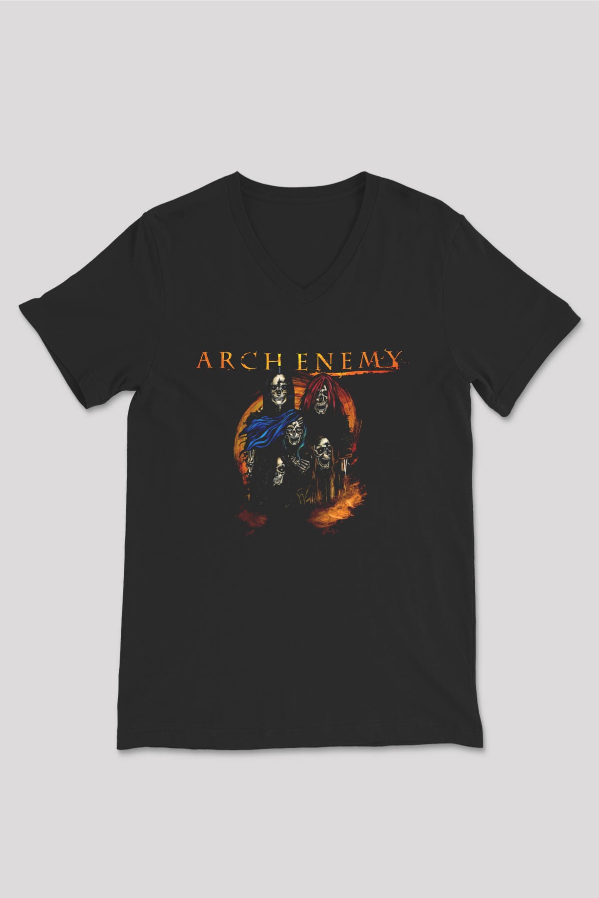 Arch Enemy Siyah Unisex V Yaka Tişört