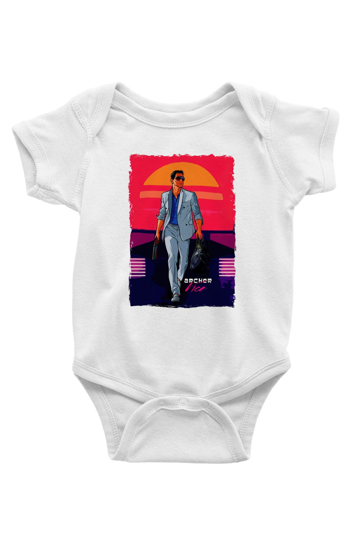 Archer Beyaz Bebek Body - Zıbın