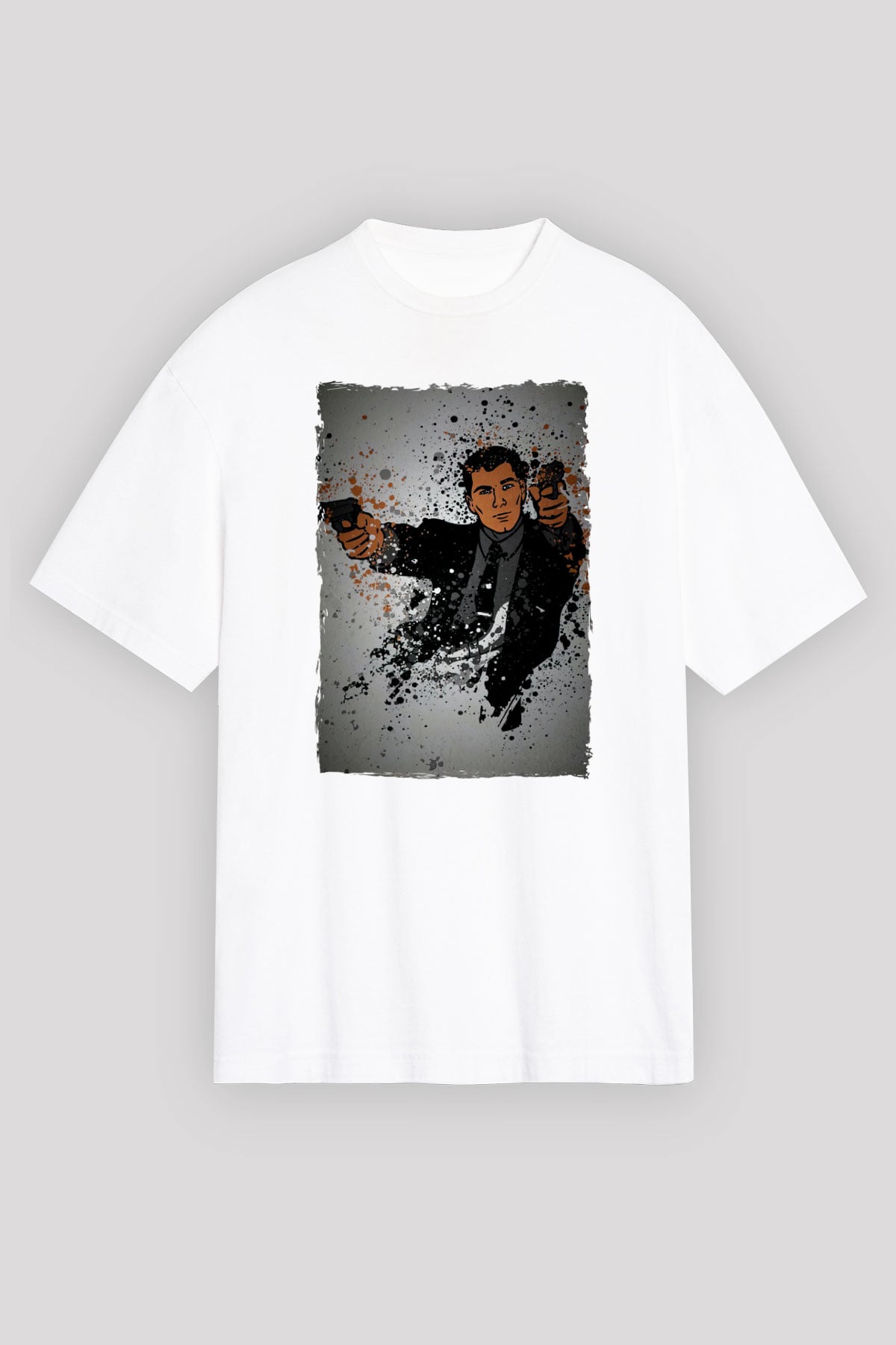 Archer Beyaz Unisex Tişört T-Shirt