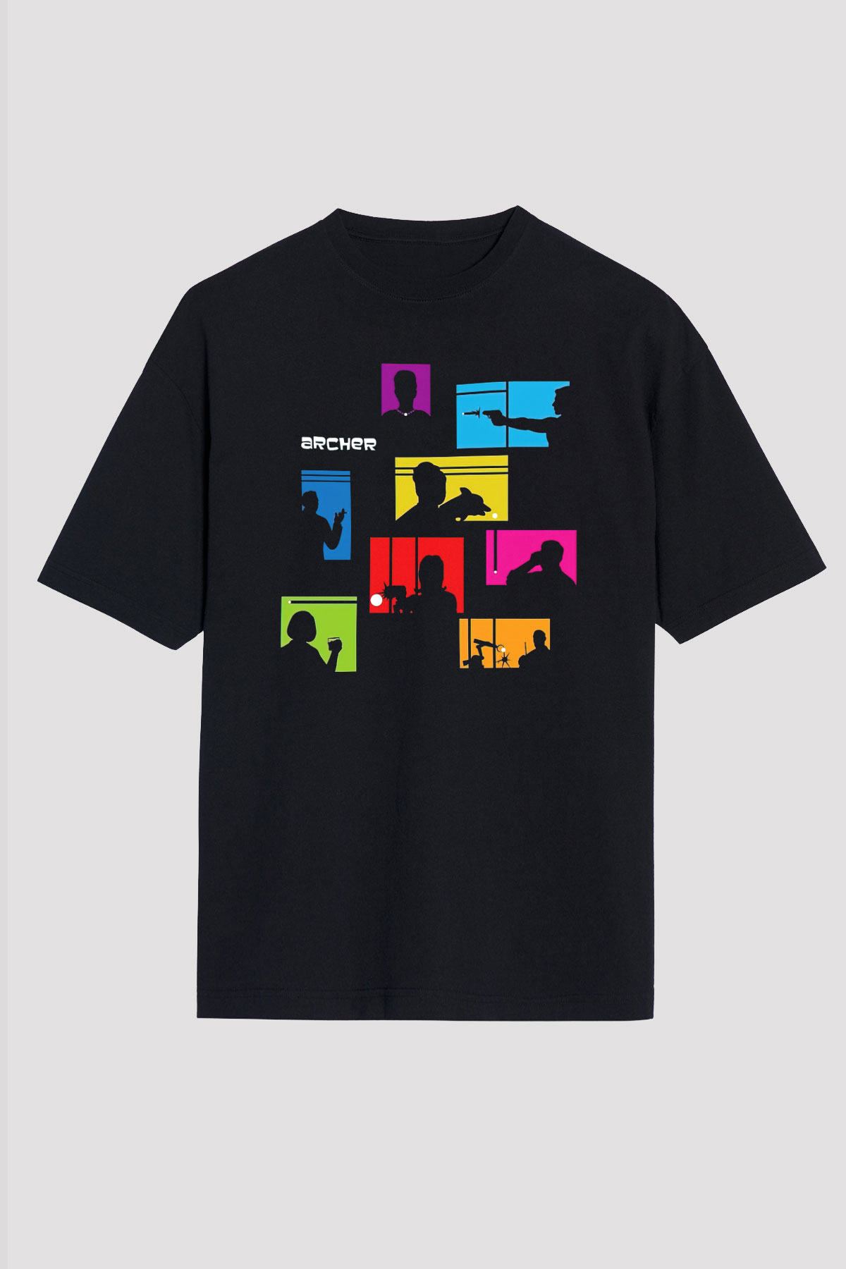 Archer Siyah Unisex Tişört T-Shirt