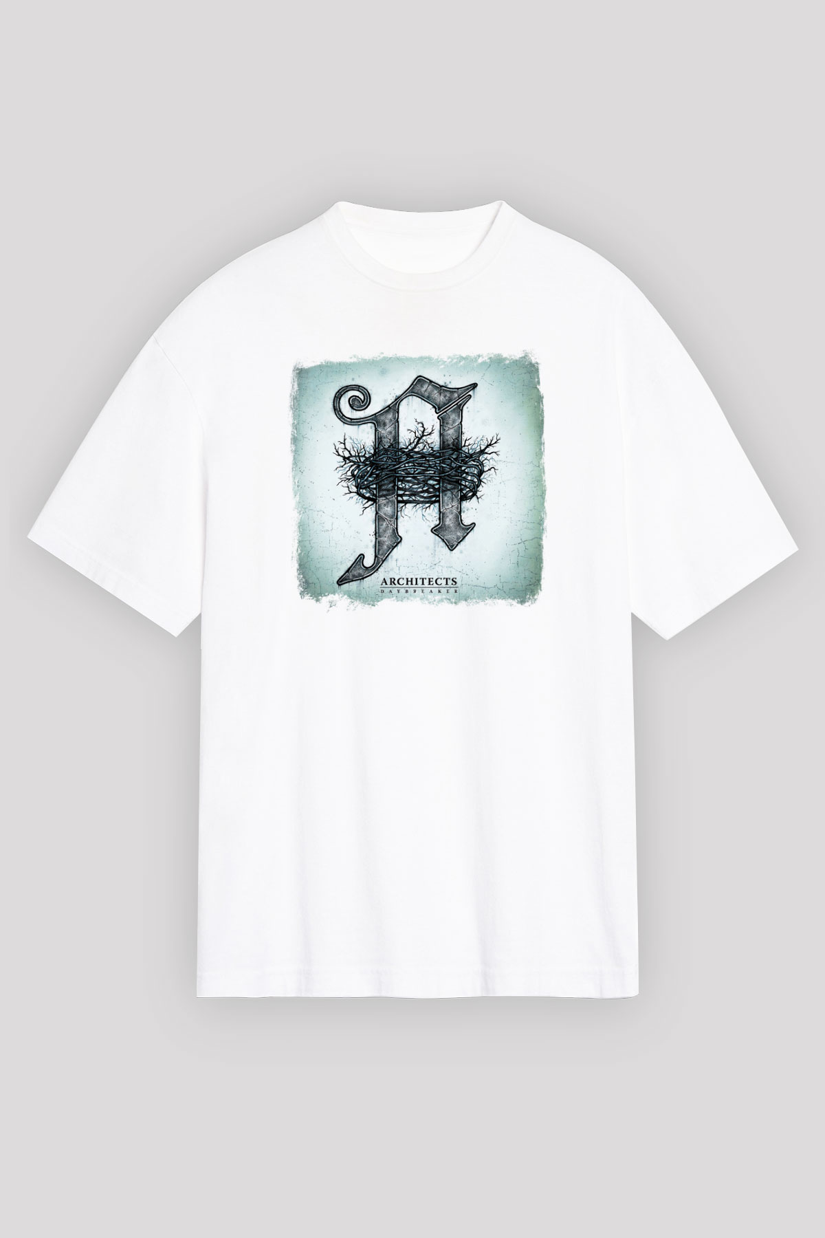 Architects Baskılı Unisex Beyaz Oversize Tişört