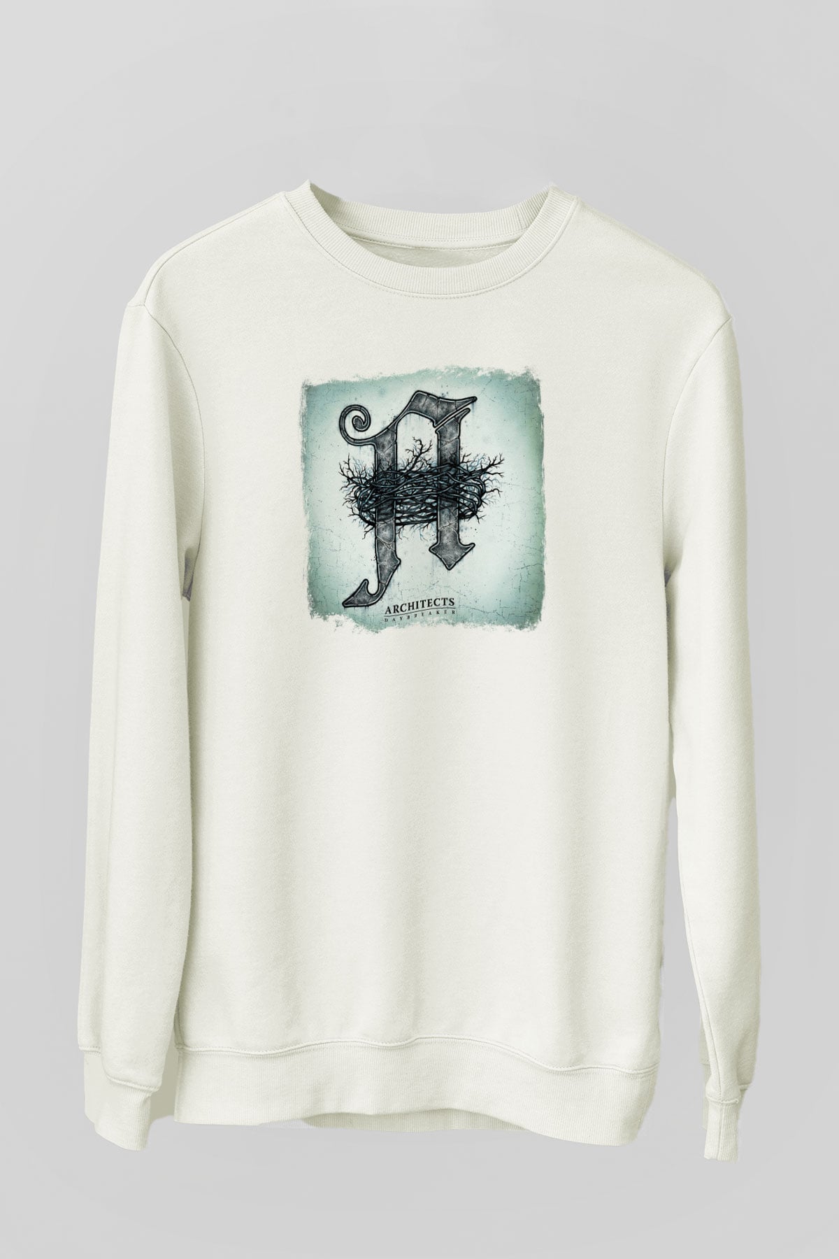 Architects Baskılı Unisex Beyaz Sweatshirt