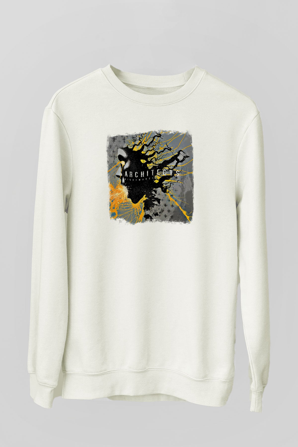Architects Baskılı Unisex Beyaz Sweatshirt