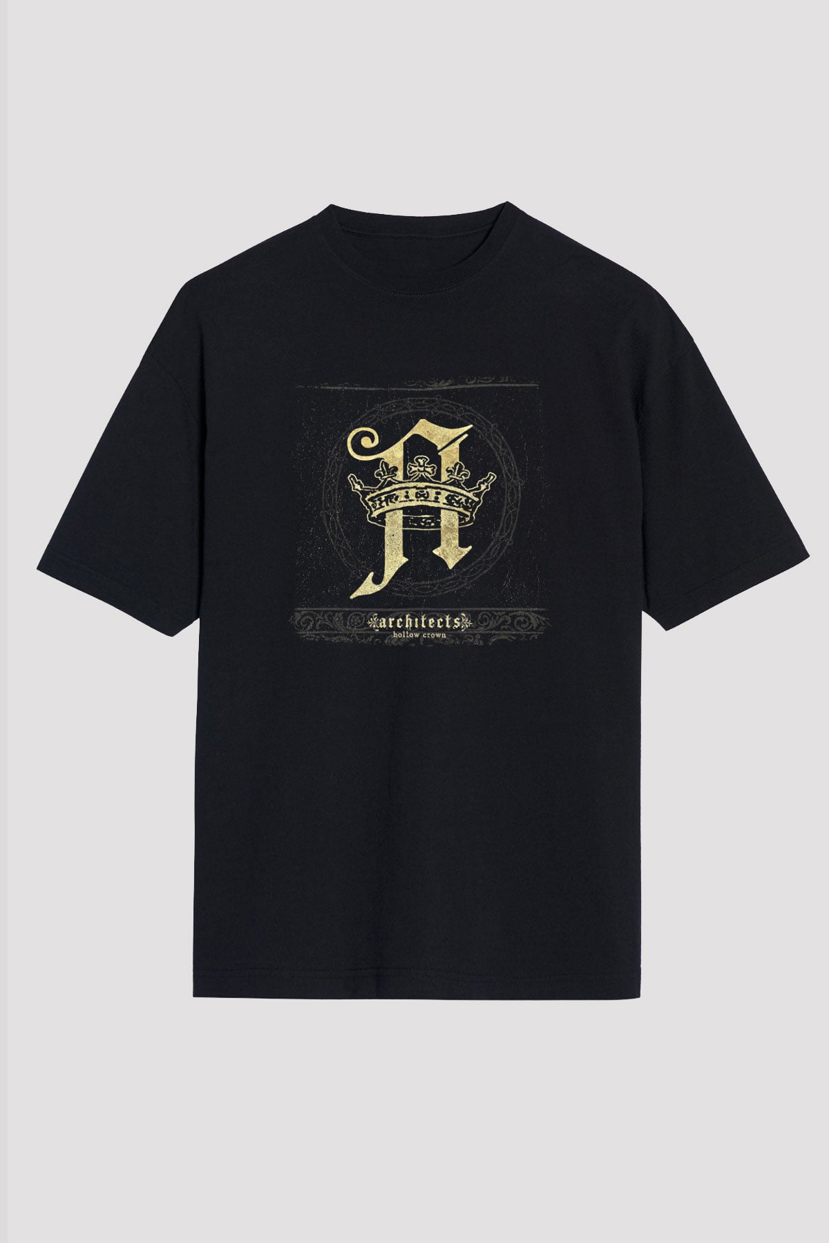 Architects Baskılı Unisex Siyah Oversize Tişört