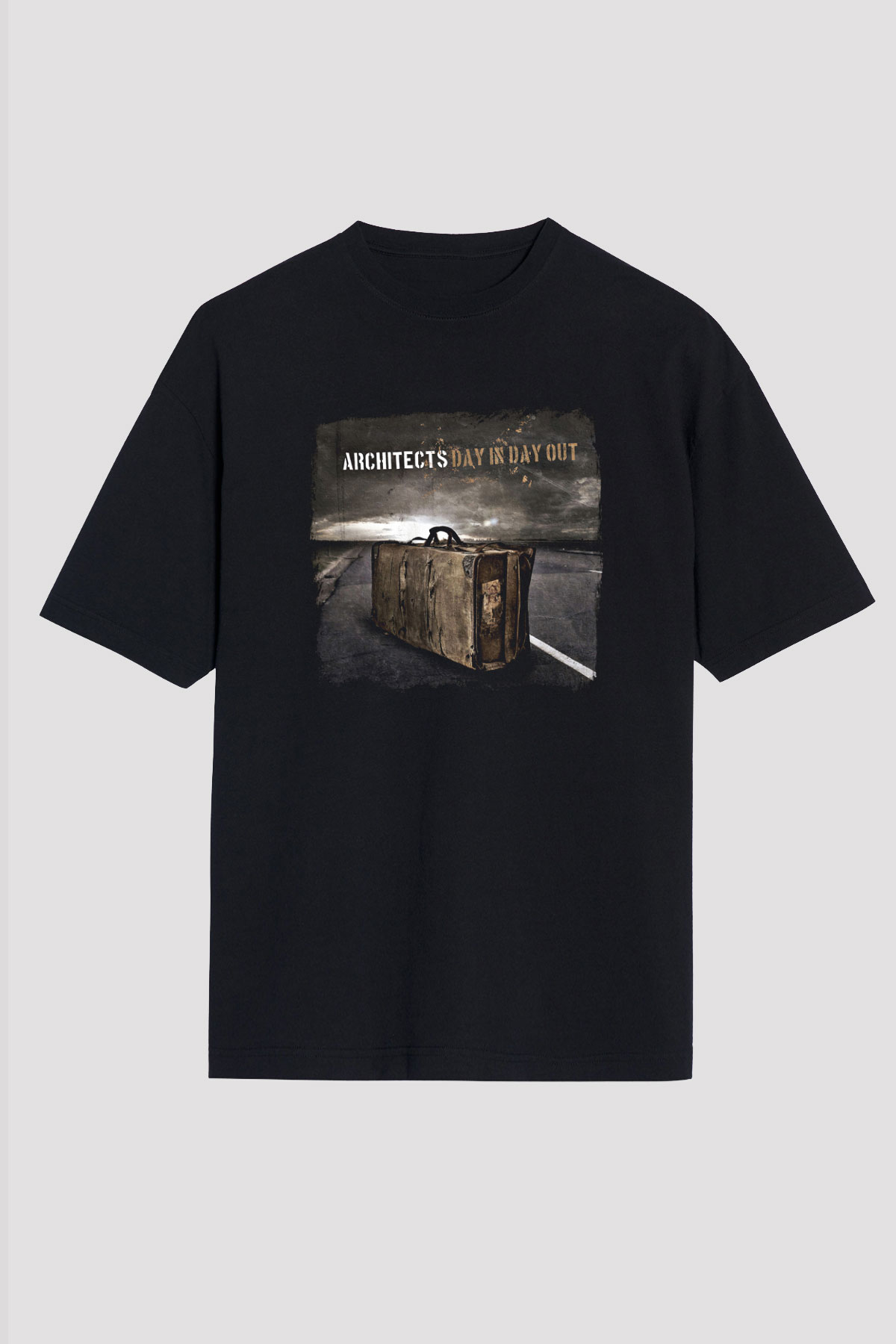 Architects Baskılı Unisex Siyah Oversize Tişört
