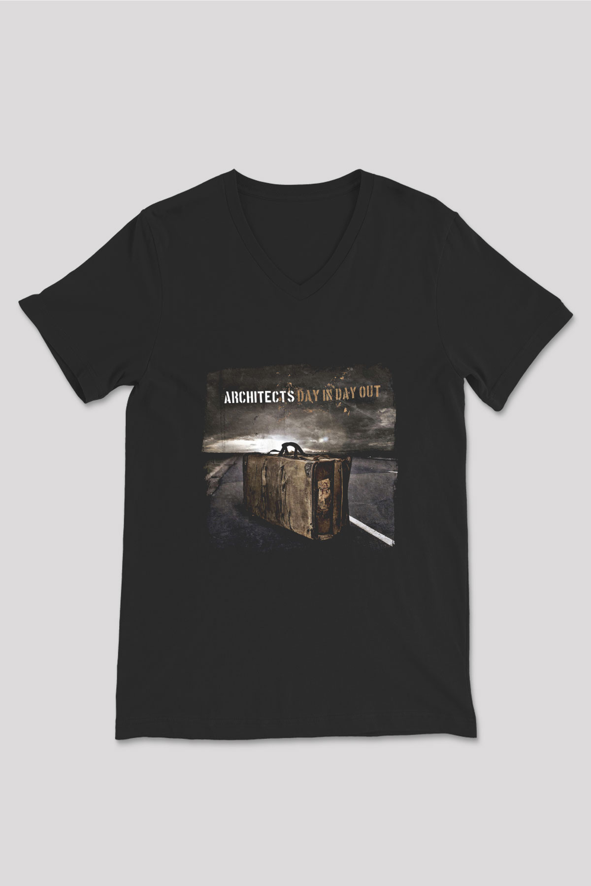 Architects Baskılı Unisex Siyah V Yaka Tişört