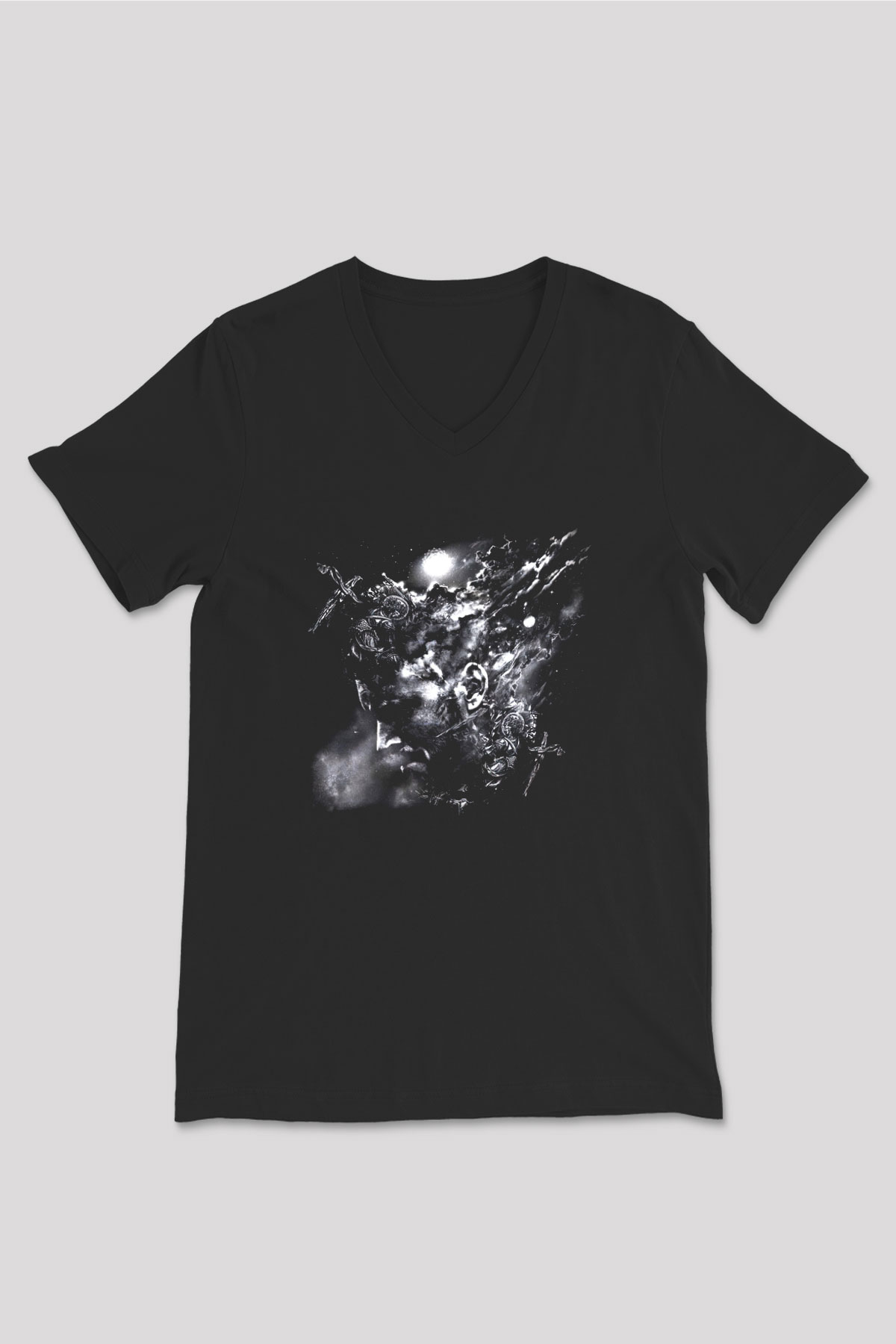 Architects Siyah Unisex V Yaka Tişört