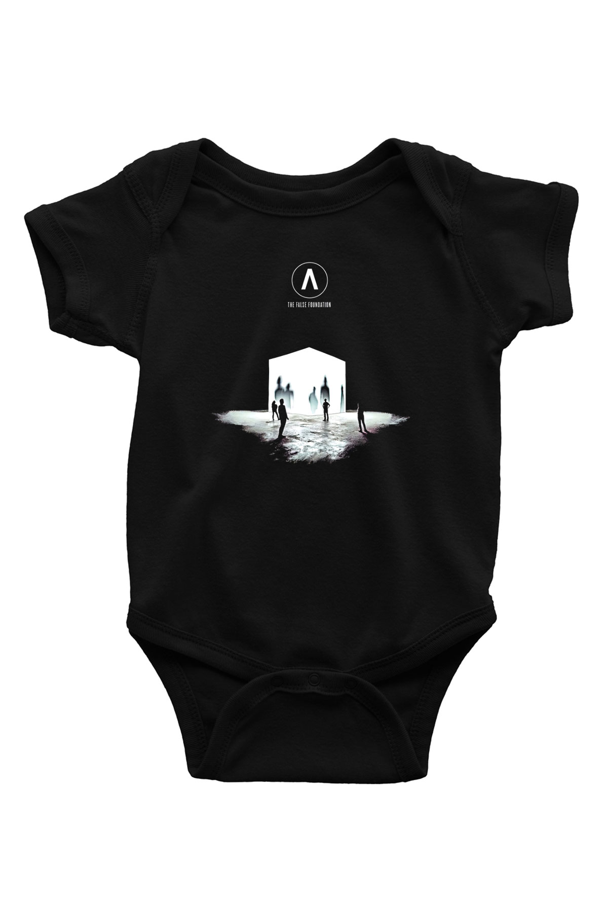 Archive Baskılı Unisex Siyah Bebek Body - Zıbın