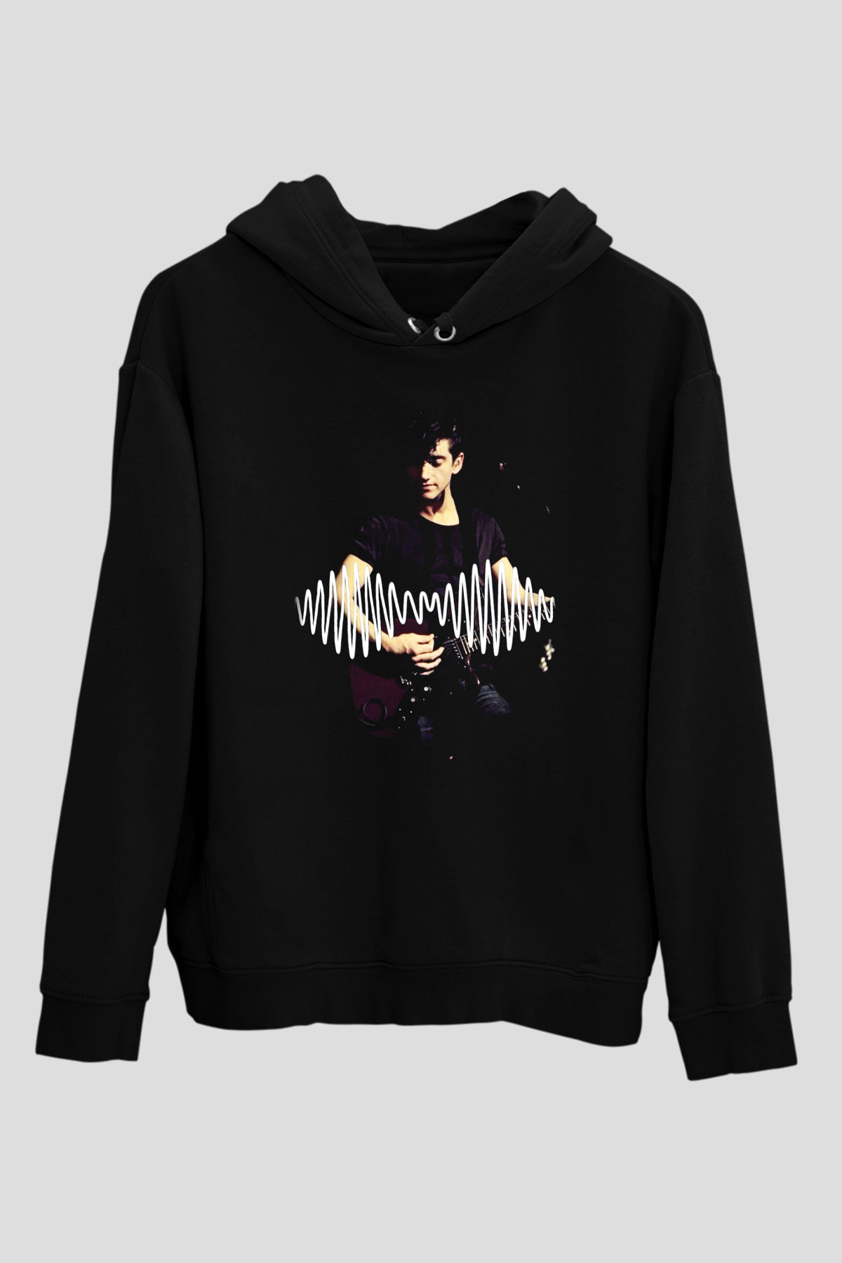 Arctic Monkeys Alex Turner Siyah Unisex Kapüşonlu Sweatshirt