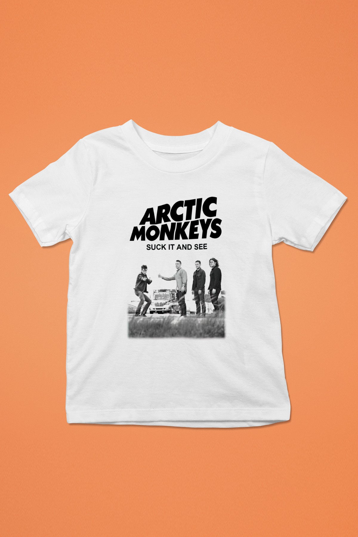Arctic Monkeys Baskılı Beyaz Unisex Çocuk Tişört