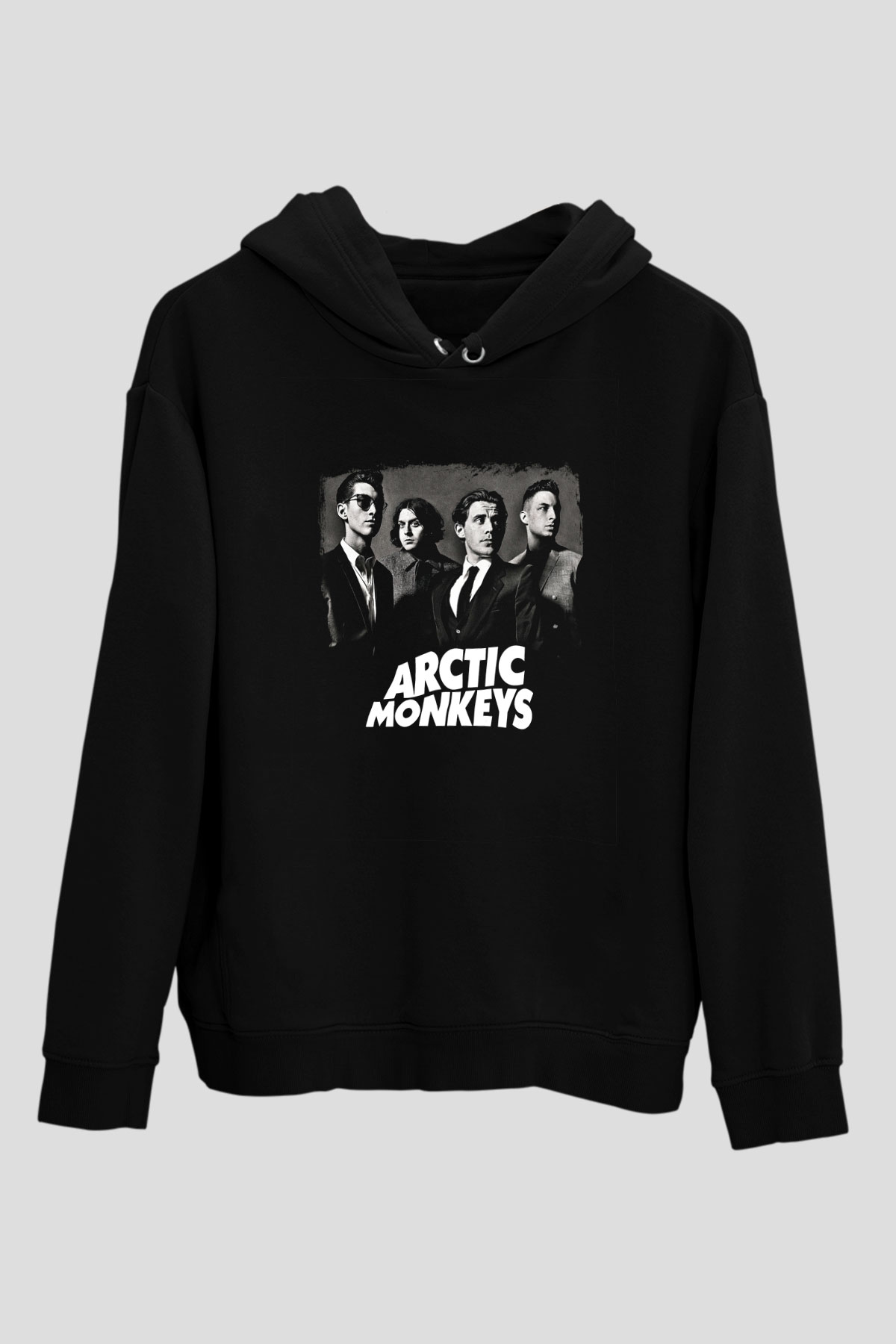Arctic Monkeys Baskılı Unisex Siyah Hoodie
