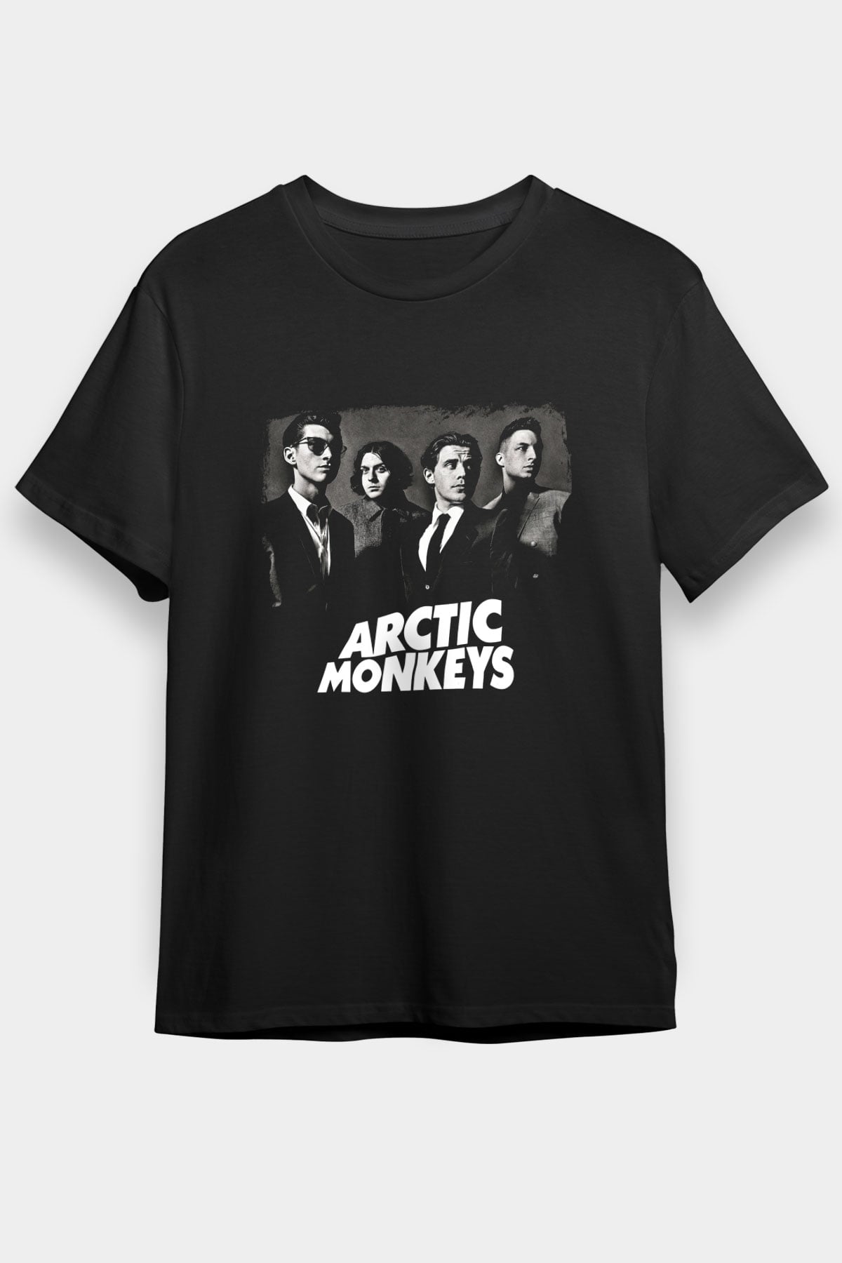 Arctic Monkeys Baskılı Unisex Siyah Tişört
