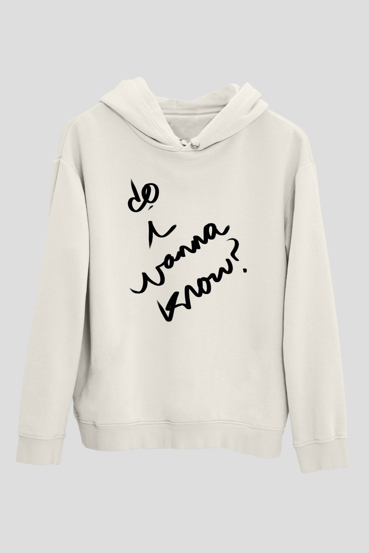 Arctic Monkeys Beyaz Unisex Kapüşonlu Sweatshirt