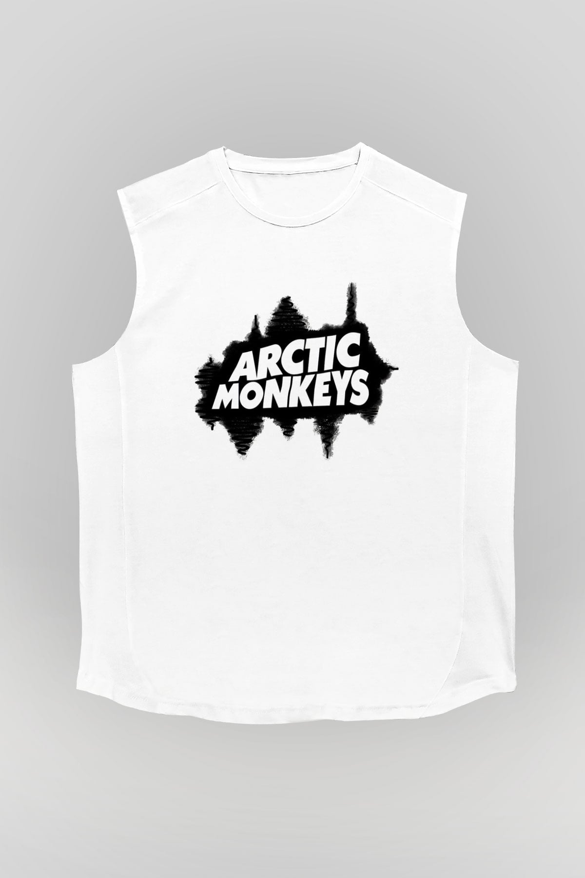 Arctic Monkeys Beyaz Unisex Kolsuz Tişört