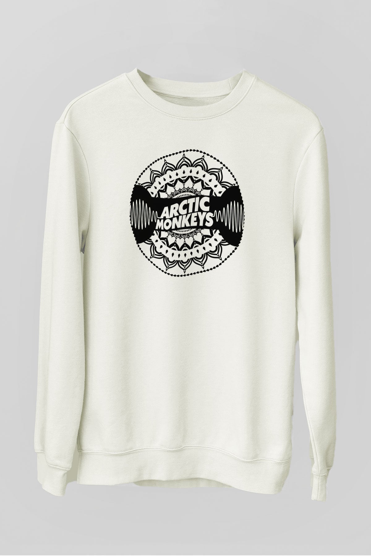 Arctic Monkeys Beyaz Unisex Sweatshirt