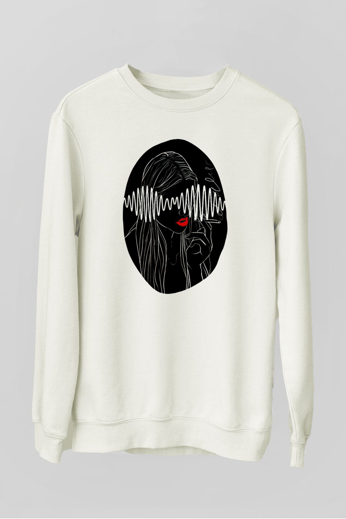 Arctic Monkeys Beyaz Unisex Sweatshirt