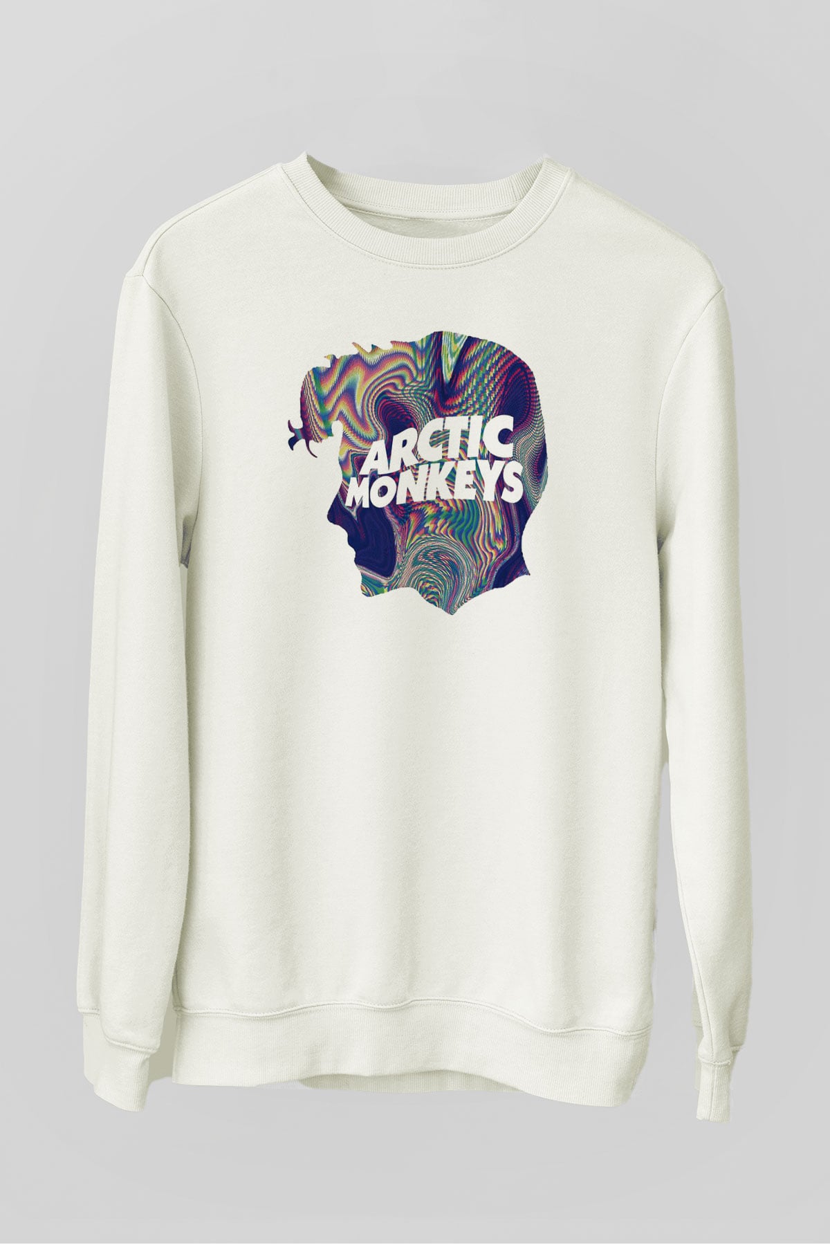 Arctic Monkeys Beyaz Unisex Sweatshirt