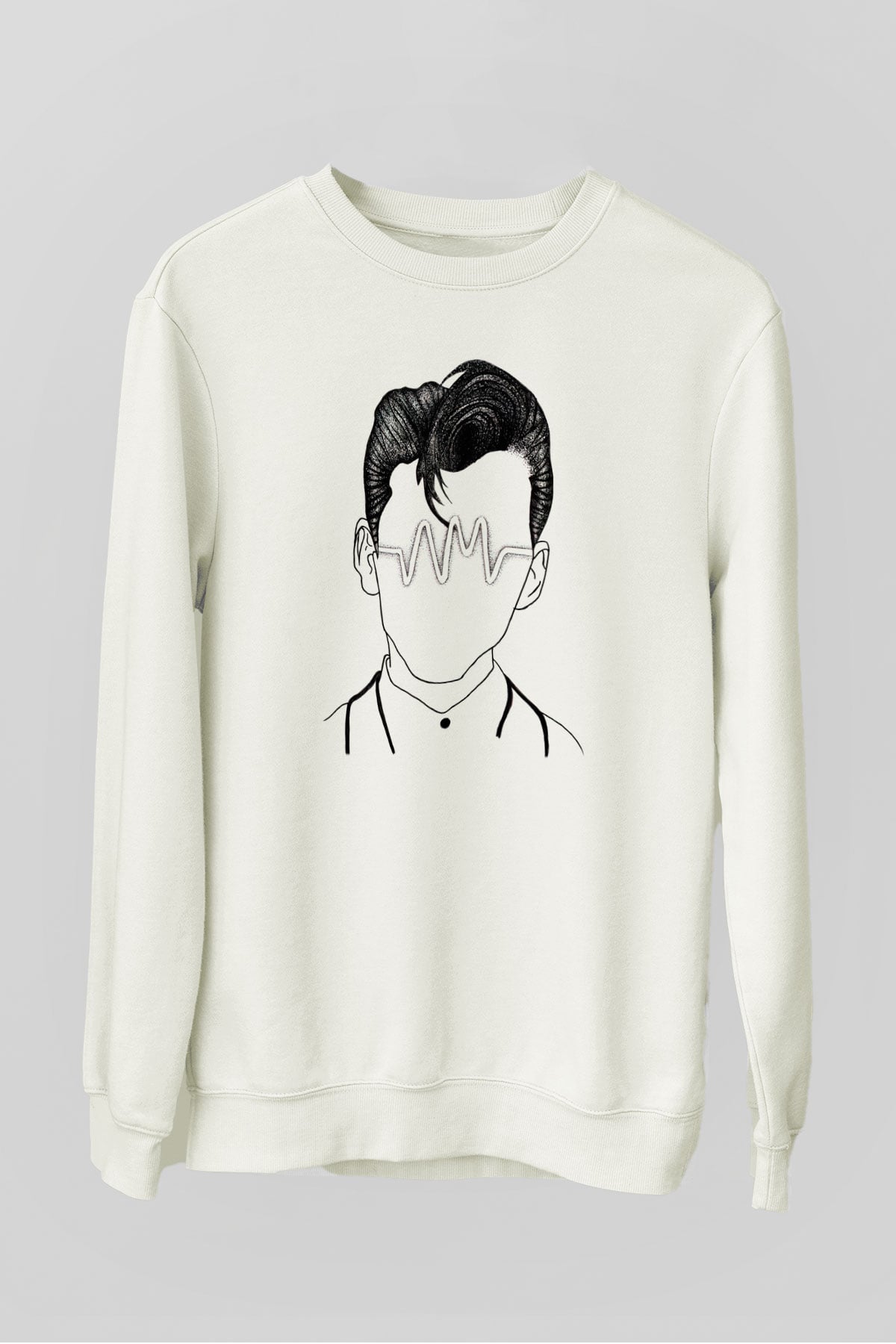 Arctic Monkeys Beyaz Unisex Sweatshirt