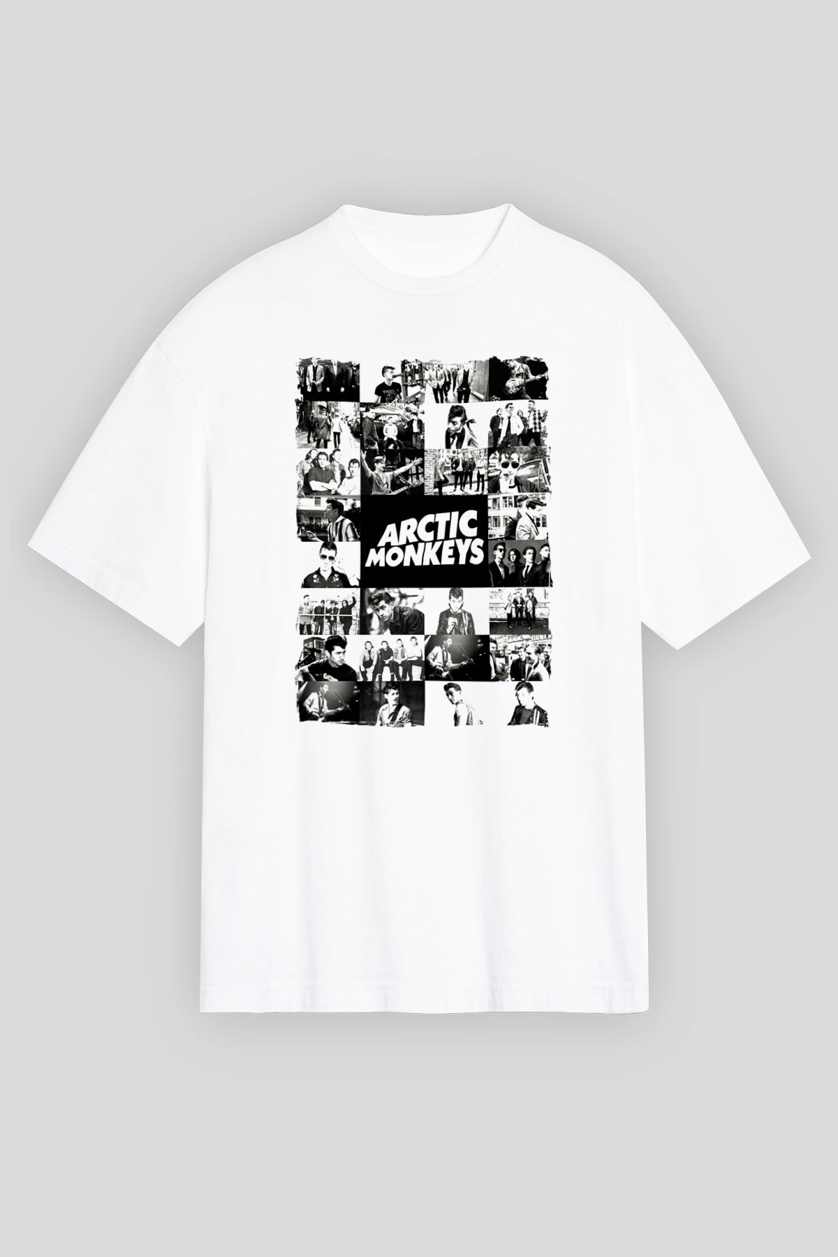 Arctic Monkeys Beyaz Unisex Tişört T-Shirt - TişörtFabrikası