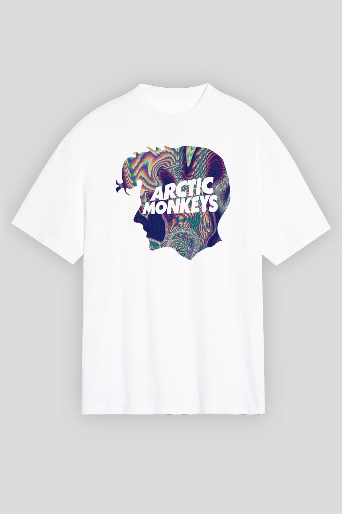 Arctic Monkeys Beyaz Unisex Tişört T-Shirt - TişörtFabrikası