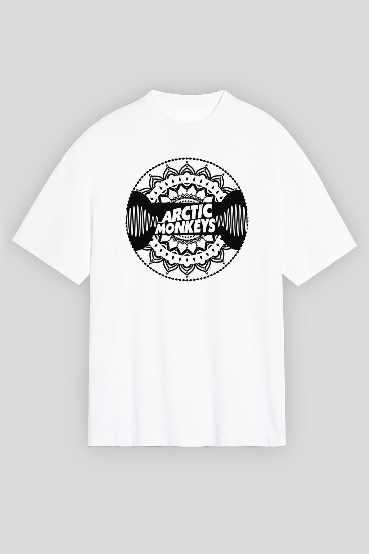Arctic Monkeys Beyaz Unisex Tişört T-Shirt - TişörtFabrikası
