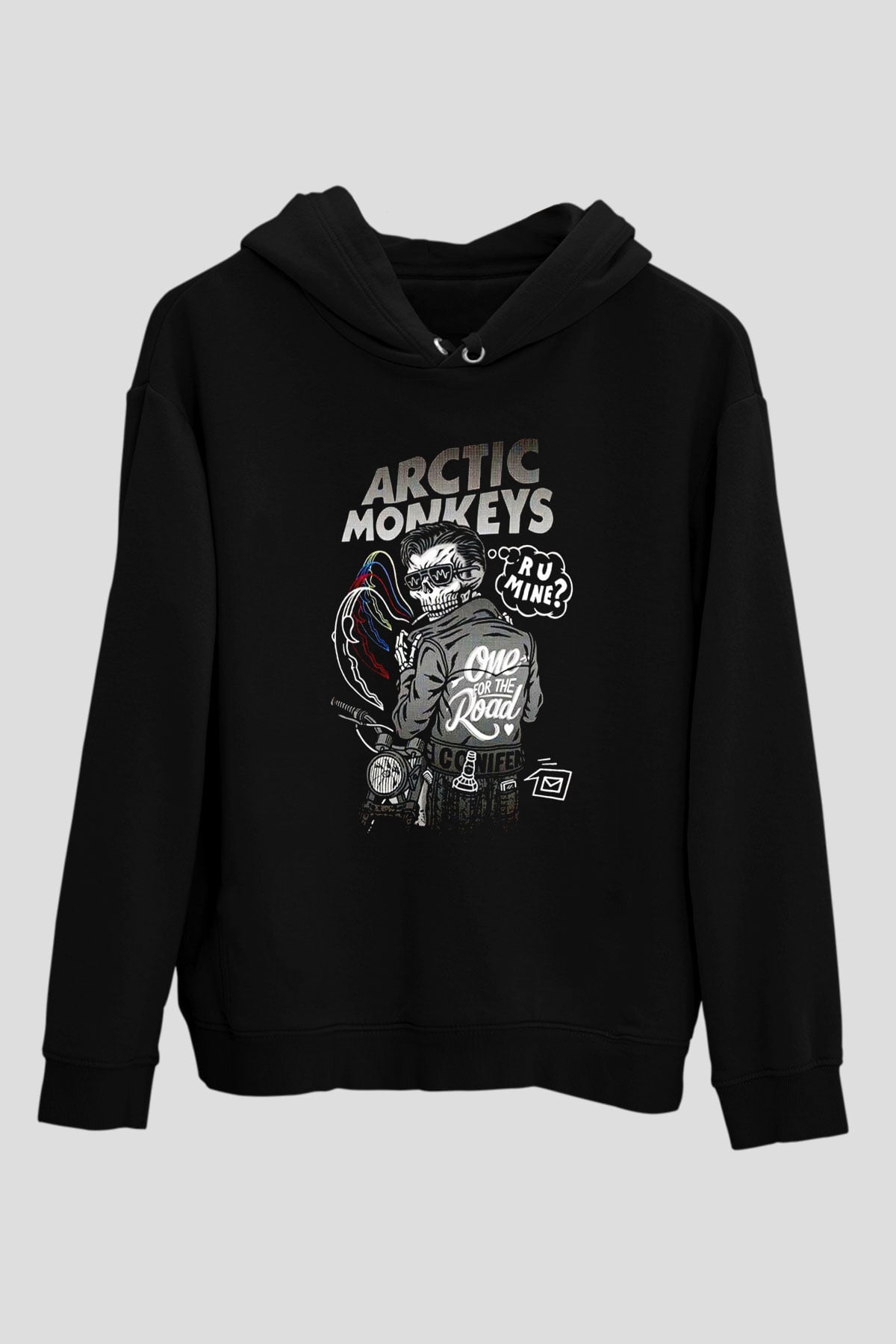 Arctic Monkeys One For The Road Siyah Unisex Kapüşonlu Sweatshirt