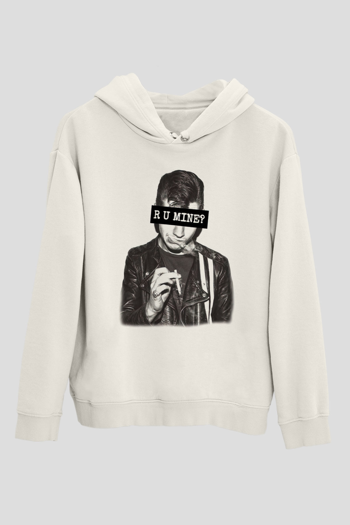 Arctic Monkeys R U Mine Anticipation Beyaz Unisex Kapüşonlu Sweatshirt