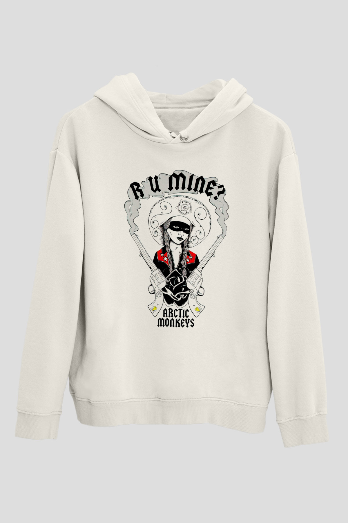 Arctic Monkeys R U Mine Beyaz Unisex Kapüşonlu Sweatshirt