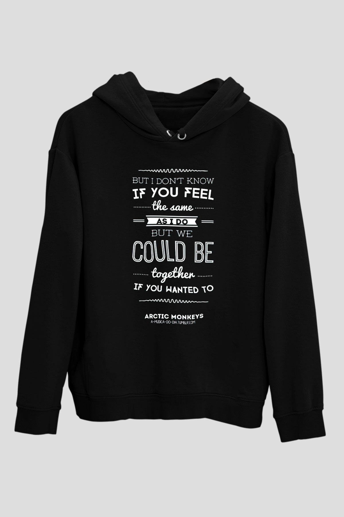Arctic Monkeys Siyah Unisex Kapüşonlu Sweatshirt