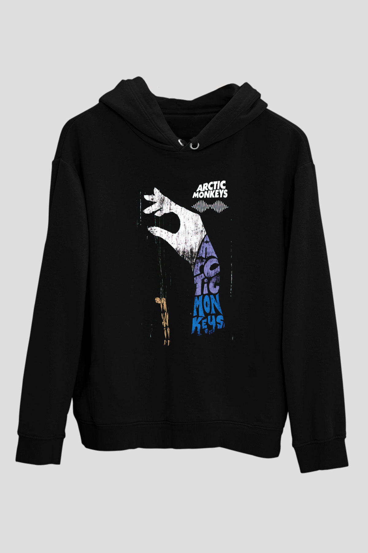 Arctic Monkeys Siyah Unisex Kapüşonlu Sweatshirt